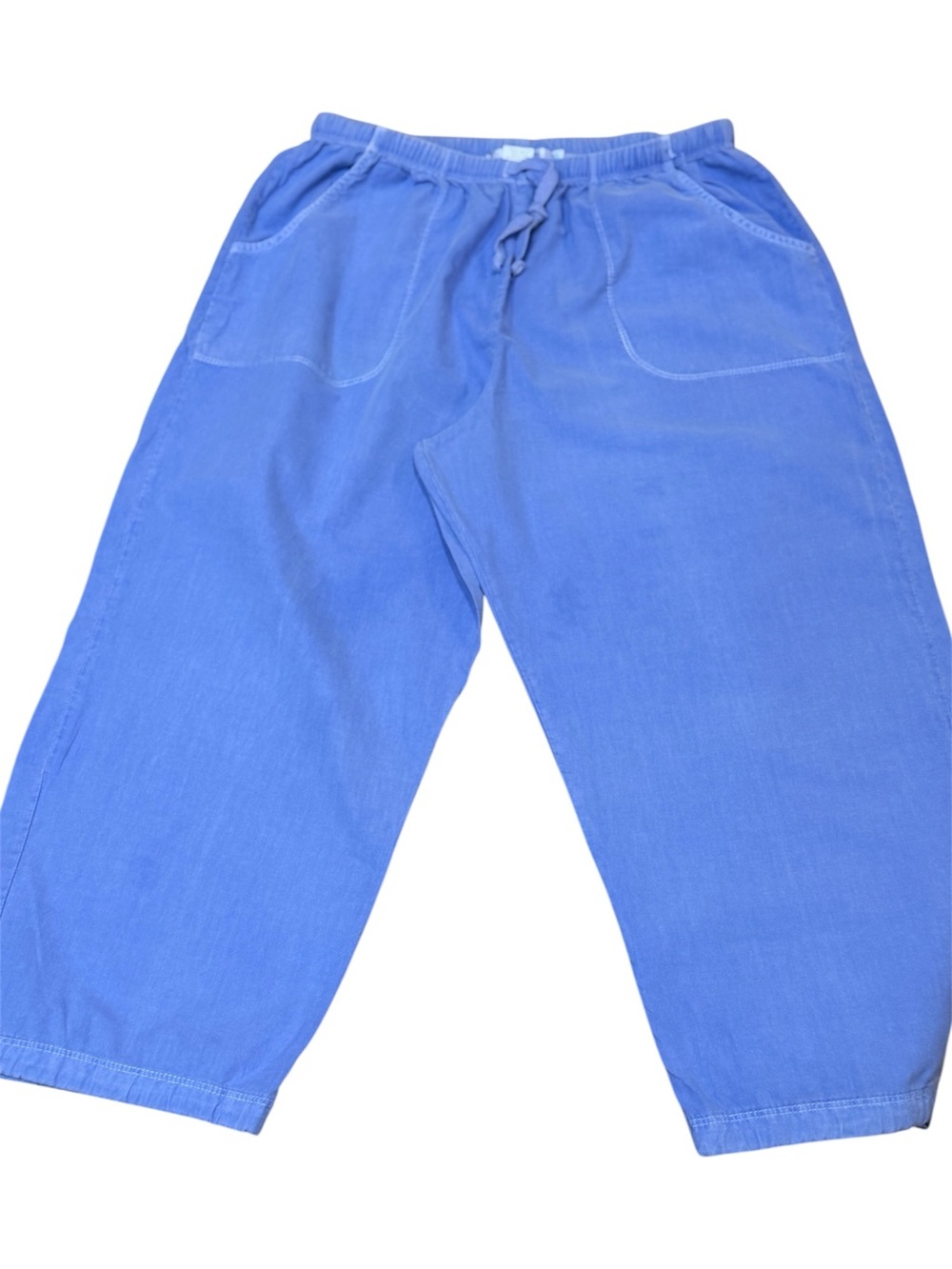 fresh produce Blue Drawstring Capris- Size XL - Picture 3 of 6